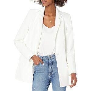 Women's White long Blazer